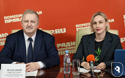 Нейрохирург Саратовского медуниверситета выступил на брифинге «Комсомольской правде в Саратове»